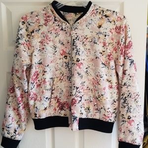 Floral Bomber Jacket